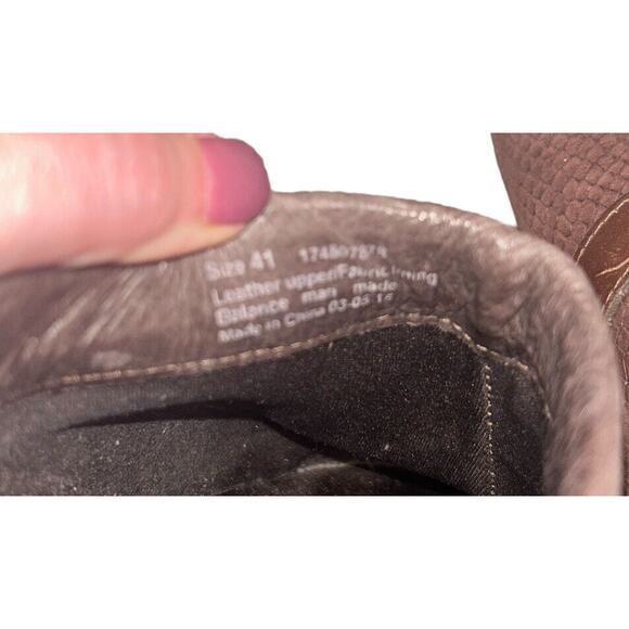 Dansko Shandi Clogs Mules Snakeskin Brown Leather Tasseled Slip-On Shoes Size 41 - Picture 4 of 11